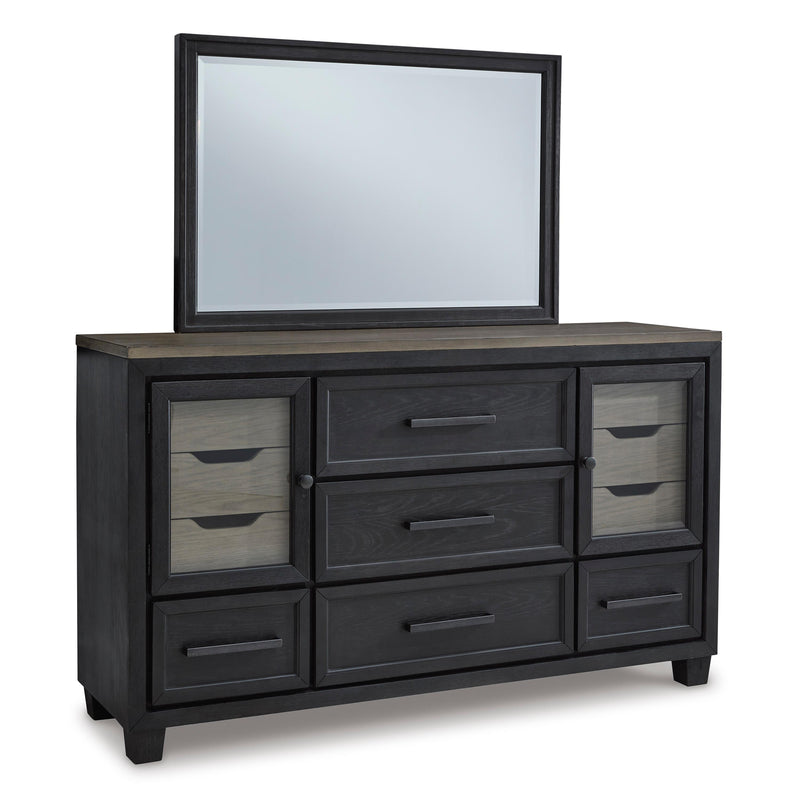 Signature Design by Ashley Foyland B989B1 Dresser and Mirror IMAGE 1
