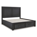 Signature Design by Ashley Foyland B989B5 California King Panel Storage Bed IMAGE 4