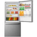  Hisense 31-inch, 17 cu.ft. Counter-Depth Bottom Freezer Refrigerator RB17A2CSE IMAGE 2
