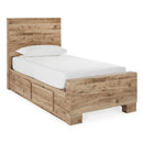 Signature Design by Ashley Hyanna B1050B28 Twin Panel Bed with 2 Side Storage IMAGE 1