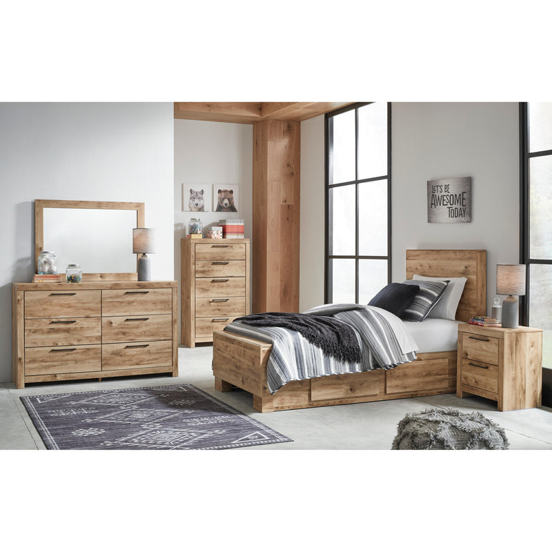 Signature Design by Ashley Hyanna B1050B28 Twin Panel Bed with 2 Side Storage IMAGE 5