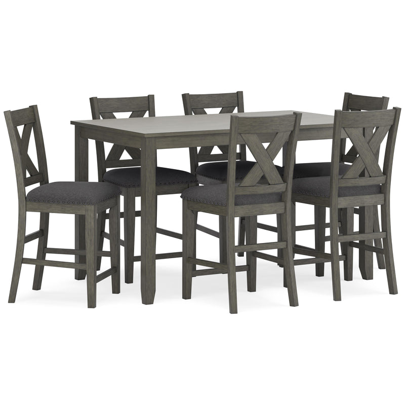 Signature Design by Ashley Caitbrook D388-423 Rectangular Dining Room Counter Table Set IMAGE 1