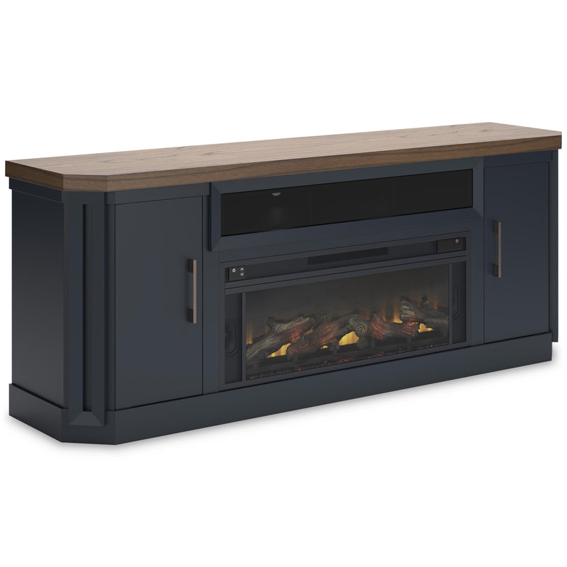Signature Design by Ashley Landocken W402W1 83" TV Stand with Electric Fireplace IMAGE 1