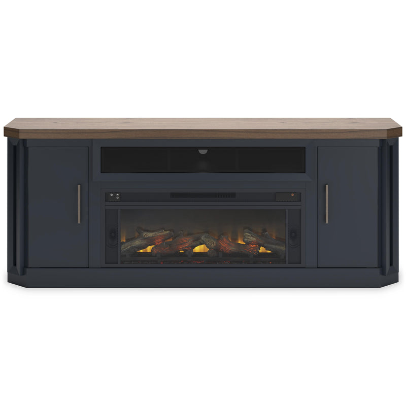 Signature Design by Ashley Landocken W402W1 83" TV Stand with Electric Fireplace IMAGE 2