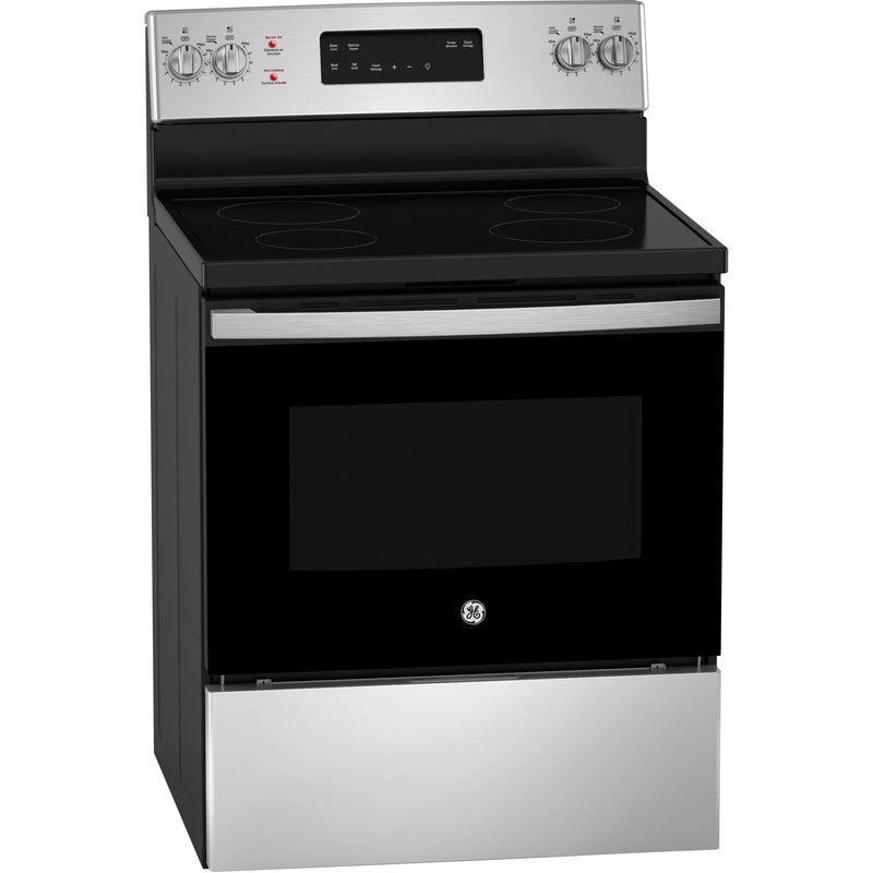 GE 30-inch Freestanding Electric Range with Self-Clean JCB630SVSS - 180043 IMAGE 2