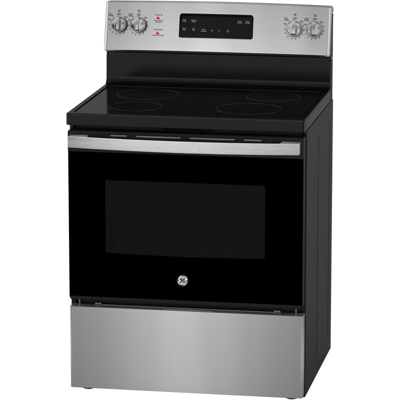GE 30-inch Freestanding Electric Range with Self-Clean JCB630SVSS - 180043 IMAGE 3