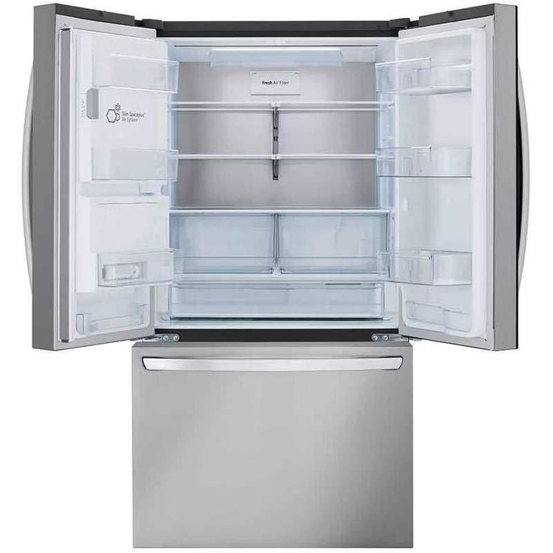 LG 36-inch, 26 cu. ft. Counter-Depth French 3-Door Refrigerator with Dual Ice Makers LRFXC2606S IMAGE 2