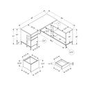 Monarch I 7494 Computer Desk IMAGE 5