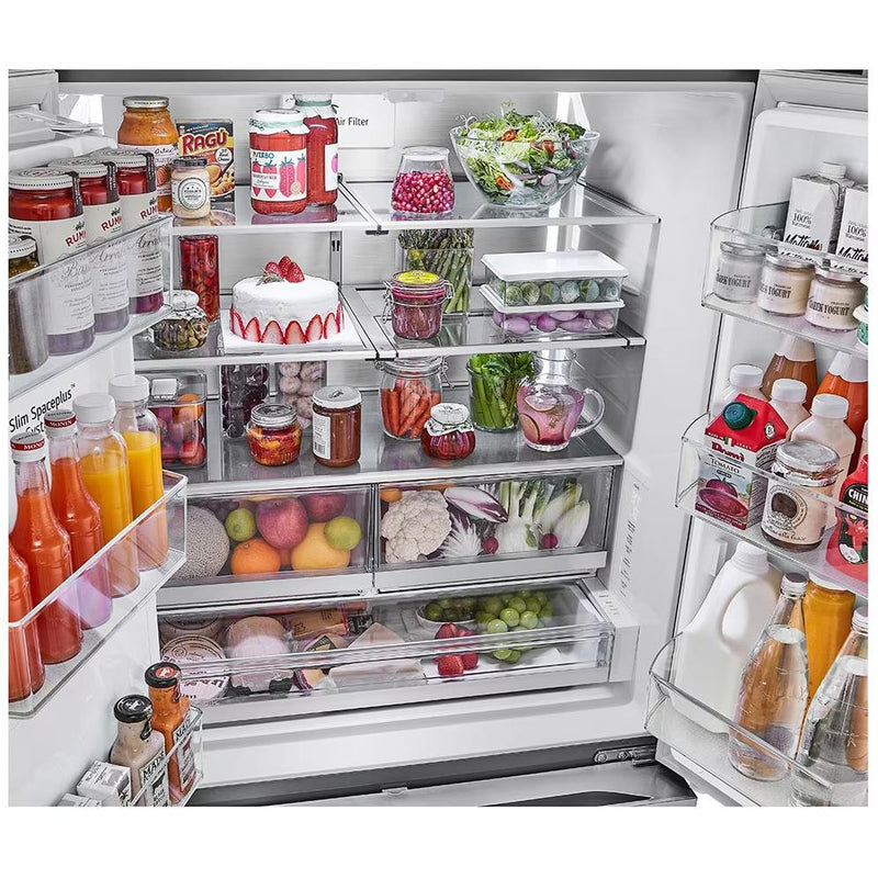 LG 36-inch, 26 cu. ft. Counter-Depth French 3-Door Refrigerator with Four Types of Ice LRYXC2606S IMAGE 13