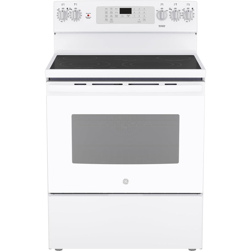 GE 30-inch Freestanding Electric Range with Convection Technology JCB840DVWW - 181017 IMAGE 1