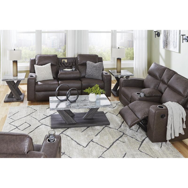 Signature Design by Ashley Lavenhorne 6330689C Reclining Sofa with Drop Down Table IMAGE 10