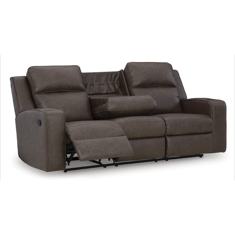 Signature Design by Ashley Lavenhorne 6330689C Reclining Sofa with Drop Down Table IMAGE 2