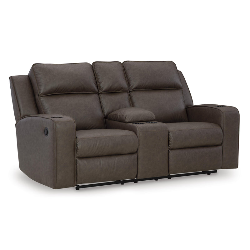 Signature Design by Ashley Lavenhorne 6330694C Double Reclining Loveseat with Console IMAGE 1