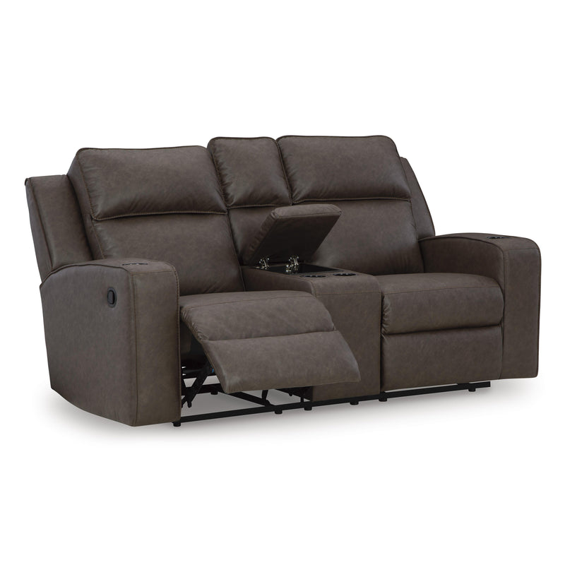 Signature Design by Ashley Lavenhorne 6330694C Double Reclining Loveseat with Console IMAGE 2