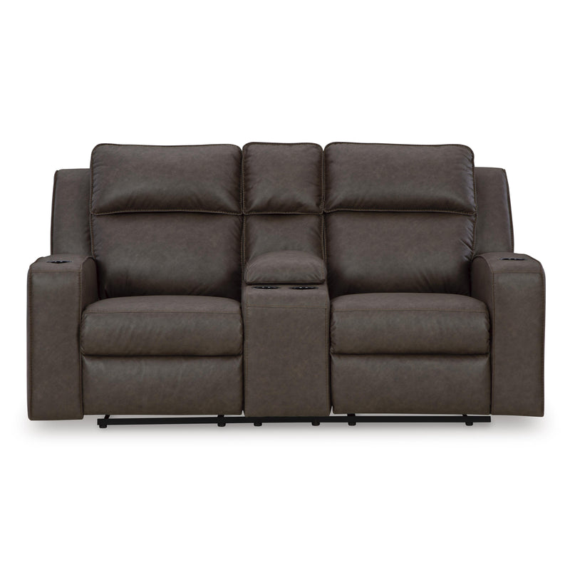 Signature Design by Ashley Lavenhorne 6330694C Double Reclining Loveseat with Console IMAGE 3