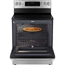 GE 30-inch Freestanding Electric Range with True European Convection Technology JCB840STSS - 182969 IMAGE 3