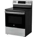 GE 30-inch Freestanding Electric Range with True European Convection Technology JCB840STSS - 182969 IMAGE 5