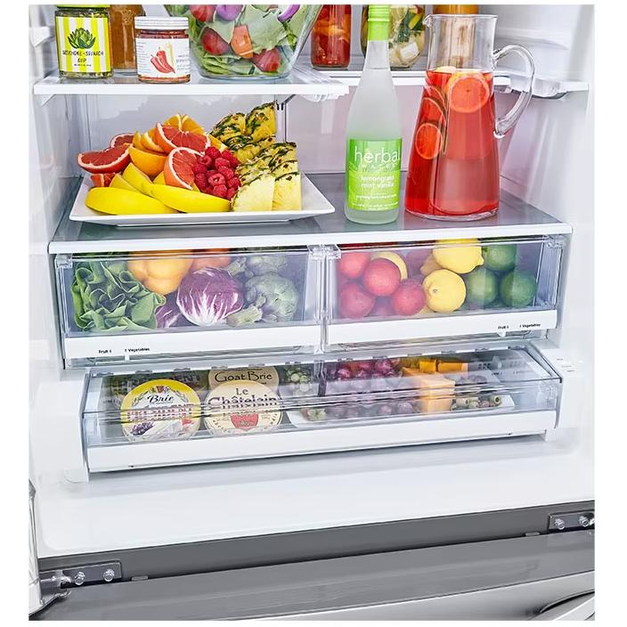 LG 33-inch, 24.4 cu. ft. French 3-Door Refrigerator with Slim SpacePlus™ Ice System LRFVS2503S - 181267 IMAGE 6