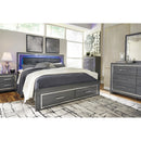 Signature Design by Ashley Lodanna B214B13 King Panel Bed with 2 Storage Drawers IMAGE 11