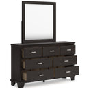 Signature Design by Ashley Covetown B441B1 Dresser and Mirror IMAGE 2