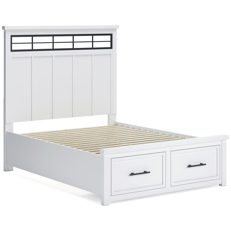 Benchcraft Ashbryn B844B2 Queen Panel Storage Bed IMAGE 5