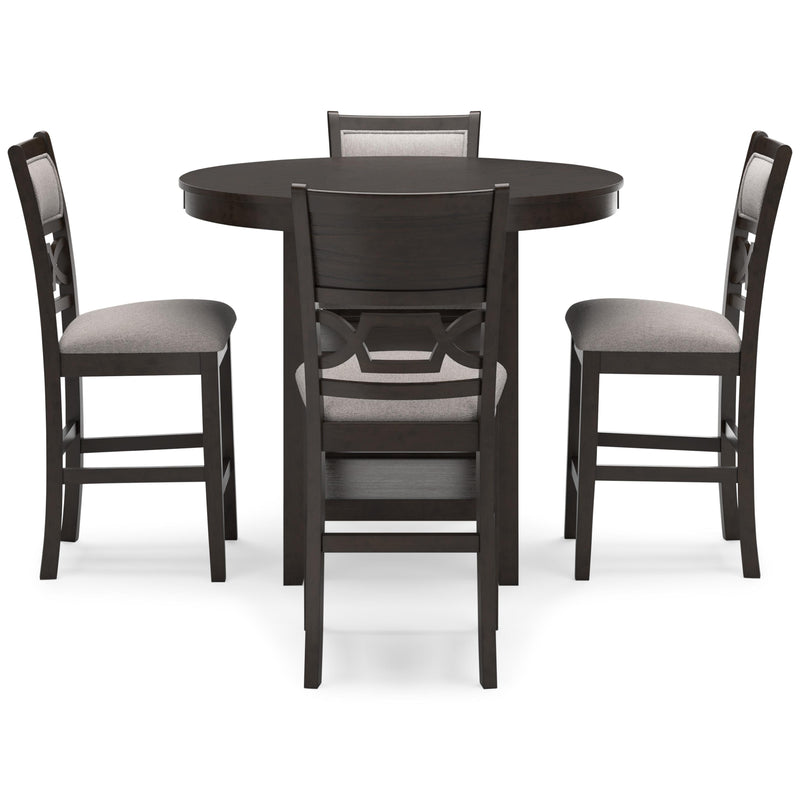  Signature Design by Ashley Langwest D422-223 Dining Room Counter Table Set IMAGE 2