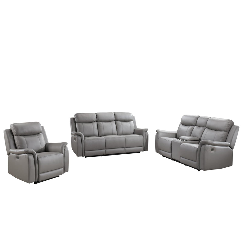 Mazin Furniture Cyrus Power Reclining Leather Match Sofa 180760 IMAGE 3