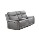 Mazin Furniture Cyrus Power Reclining Leather Match Loveseat 180759 IMAGE 1