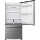  Hisense 32-inch 22.3 cu. ft. Counter-Depth Bottom Freezer Refrigerator with LED Lighting RB22A2FSE IMAGE 2