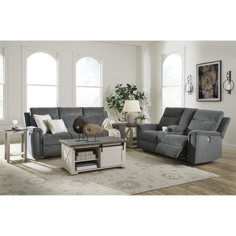  Signature Design by Ashley Barnsana Power Reclining Fabric Loveseat with Console 181476 IMAGE 14