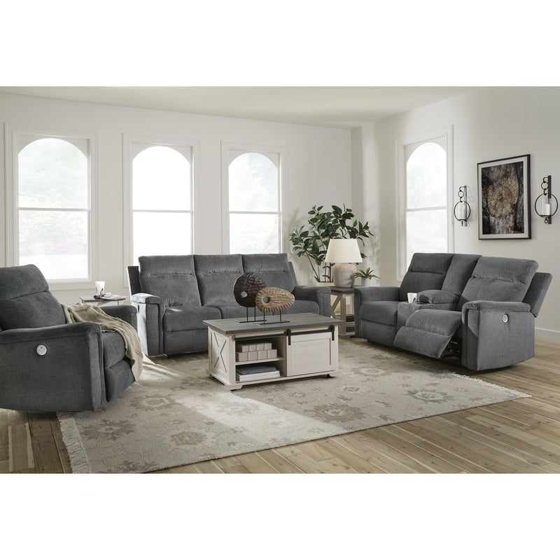  Signature Design by Ashley Barnsana Power Reclining Fabric Loveseat with Console 181476 IMAGE 15