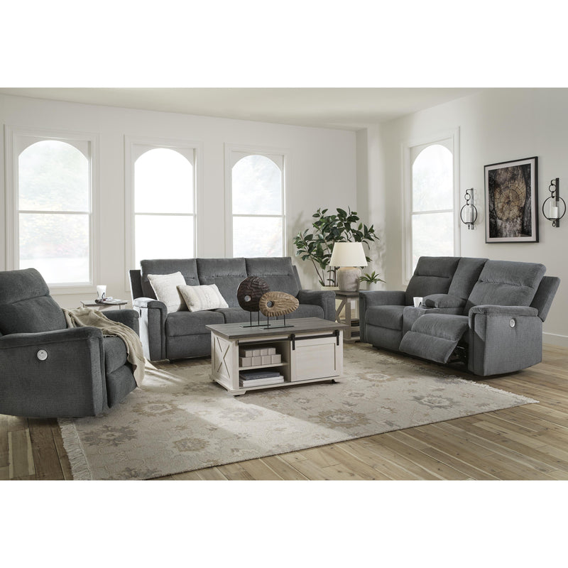  Signature Design by Ashley Barnsana Power Reclining Fabric Loveseat with Console 181476 IMAGE 16