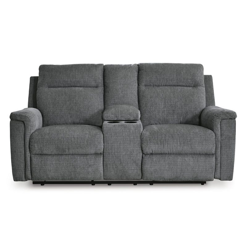  Signature Design by Ashley Barnsana Power Reclining Fabric Loveseat with Console 181476 IMAGE 3