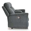  Signature Design by Ashley Barnsana Power Reclining Fabric Loveseat with Console 181476 IMAGE 4