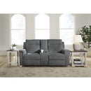 Signature Design by Ashley Barnsana Power Reclining Fabric Loveseat with Console 181476 IMAGE 6
