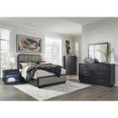 Signature Design by Ashley Rowanbeck B821B2 Queen Upholstered Panel Bed IMAGE 7