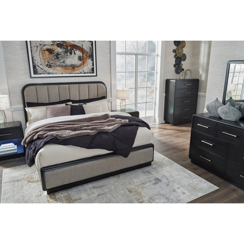 Signature Design by Ashley Rowanbeck Queen Upholstered Panel Bed B821-57/B821-54 IMAGE 8