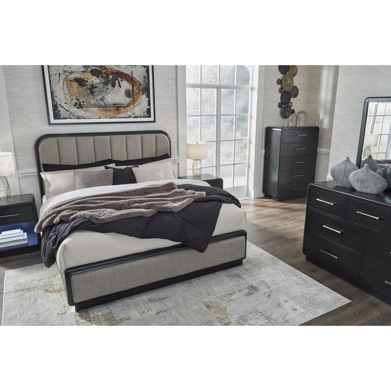  Signature Design by Ashley Rowanbeck B821B4 King Upholstered Panel Bed IMAGE 8