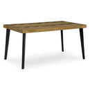  Signature Design by Ashley Blondon D413-425 Rectangular Dining Room Table Set IMAGE 2