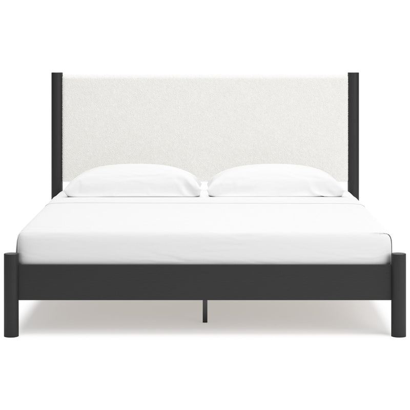  Signature Design by Ashley Cadmori B2616B8 King Upholstered Panel Bed IMAGE 2
