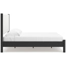  Signature Design by Ashley Cadmori B2616B8 King Upholstered Panel Bed IMAGE 3