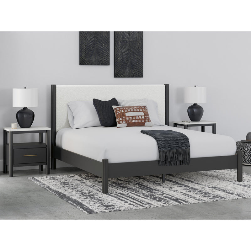  Signature Design by Ashley Cadmori B2616B8 King Upholstered Panel Bed IMAGE 6