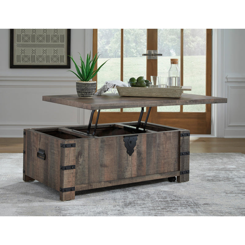  Signature Design by Ashley Hollum T466T1 Lift-top Coffee Table and 2 End Tables IMAGE 3