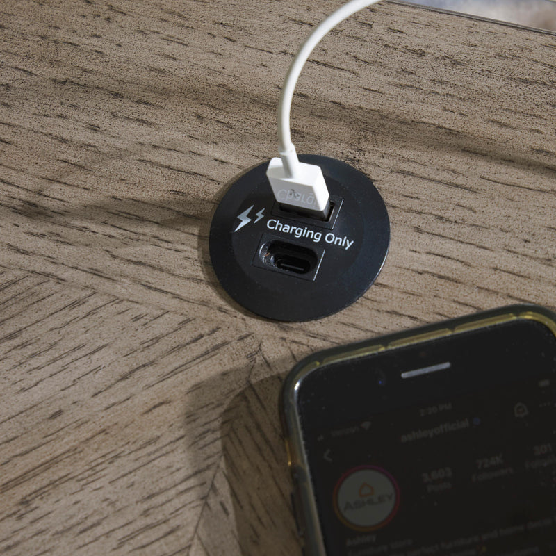  Signature Design by Ashley Loyaska T854T1 Lift-top Coffee Table and 2 End Tables IMAGE 6