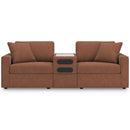 Signature Design by Ashley Modmax Stationary Fabric Loveseat with Console 182938-182939-182940 IMAGE 2