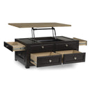  Signature Design by Ashley Drazmine T734-20 Lift Top Cocktail Table IMAGE 2