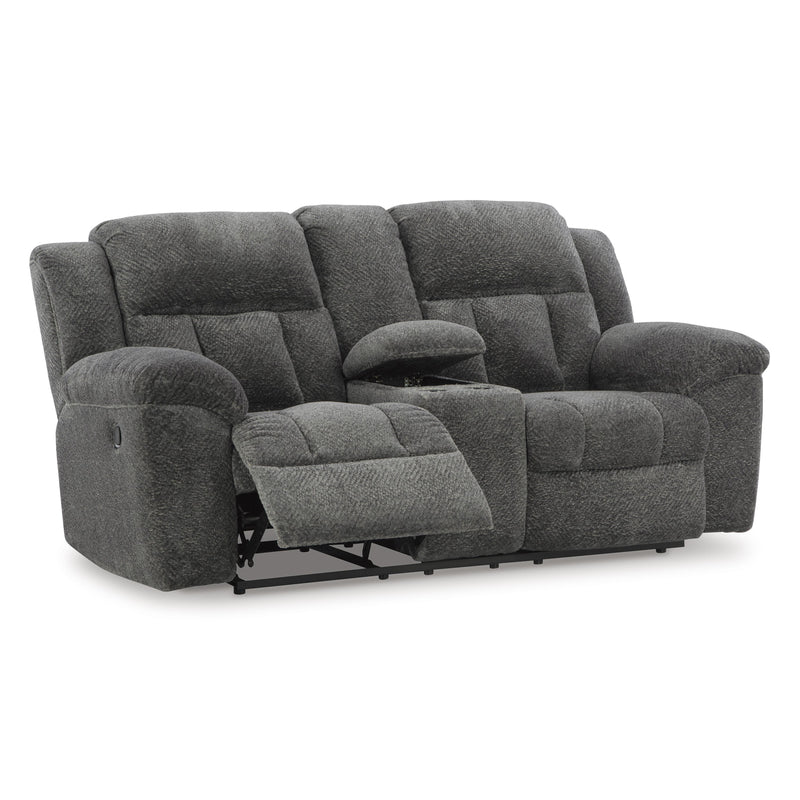 Signature Design by Ashley Frohn 3740694C Double Reclining Loveseat with Console IMAGE 2