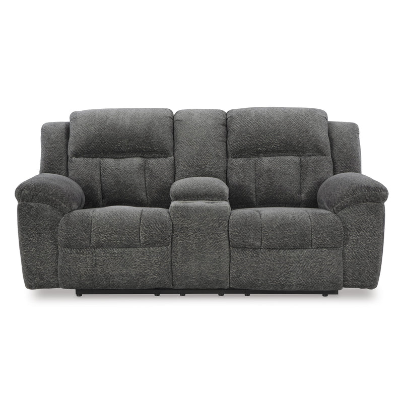 Signature Design by Ashley Frohn 3740694C Double Reclining Loveseat with Console IMAGE 3