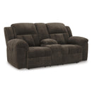 Signature Design by Ashley Frohn 3740794C Double Reclining Loveseat with Console IMAGE 1