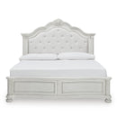  Benchcraft Montelaine B795B2 Queen Upholstered Panel Bed IMAGE 2